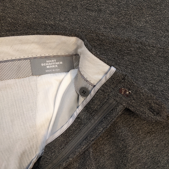 HART SCHAFFNER MARX Tailored Dress Pants, Grey - Picture 12 of 12